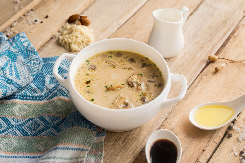 Warm Up the New Year with Low Fat Cream of Mushroom Soup